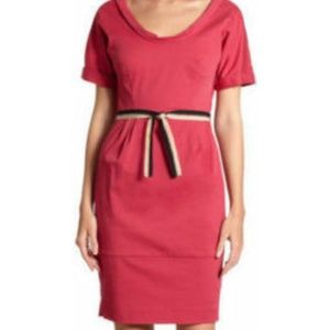 La Via 18 Fold-Over Scoopneck Belted Dress Size 10